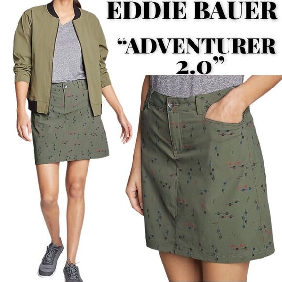 Eddie Bauer Women's Adventurer 2.0 Skort Sprig Print Size 12. - Picture 1 of 10